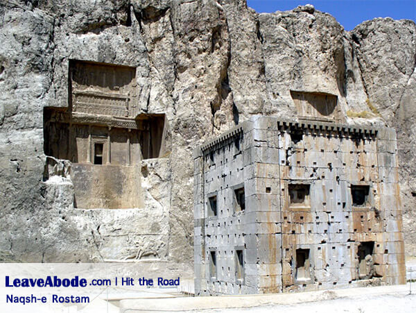 Naqsh-e Rostam is a huge mountain wall with historical monuments from the three historical periods of Elamites, Achaemenids and Sassanids.