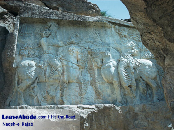 “Naqsh-e Rajab” is the place of four prominent rock-cut bas-reliefs remained from the Sassanid kings.