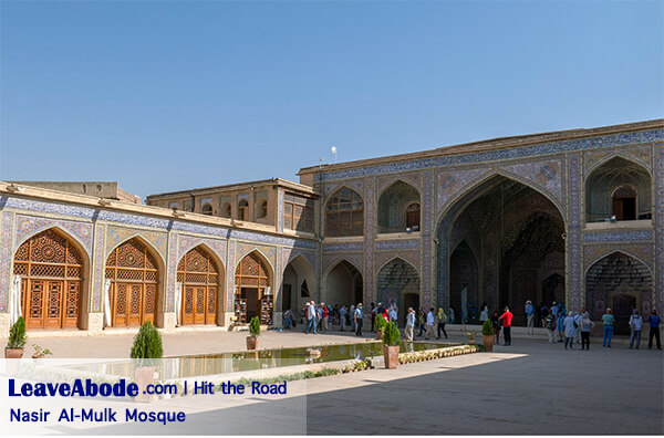 Nasir Al-Molk Mosque has a large courtyard which is located on the north side of the mosque.